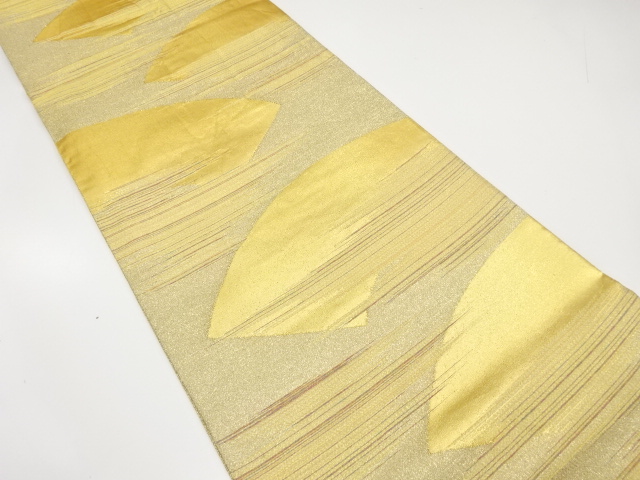 綴れ　地紙に霞模様織り出し　袋帯